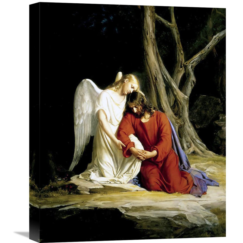 Global Gallery Agony In The Garden by Carl Bloch - Print on Canvas